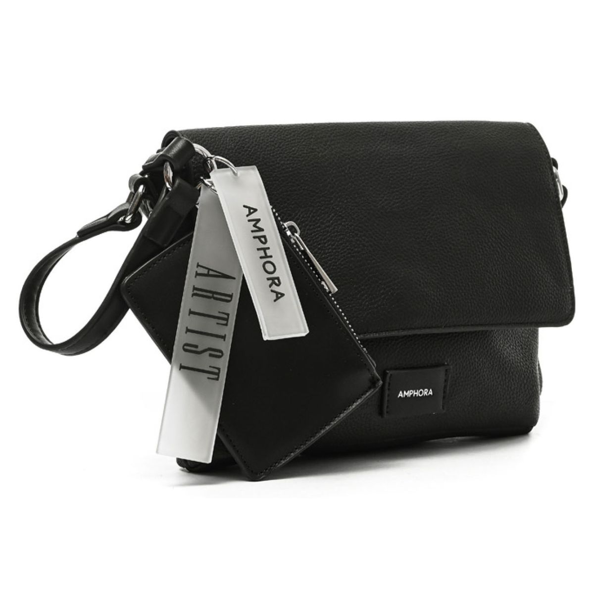 AMPHORA - Cartera Tipo Bandolera Cette Negro Mujer Amphora