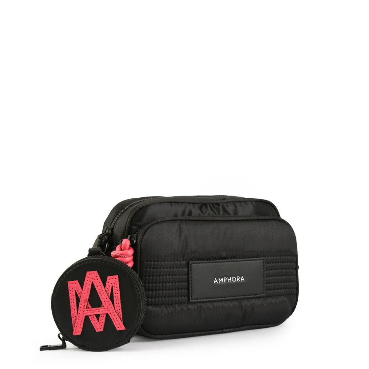 AMPHORA - Cartera Bandolera Mediana Cody Negro Amphora