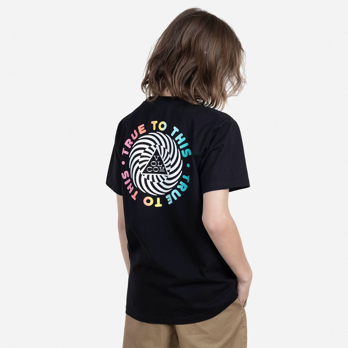 VOLCOM - Polera Regular Algodón Niño