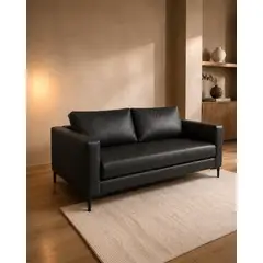 5 SUEÑO - Sofa 3 Cuerpos 190x86x76 Cuerina envejecida