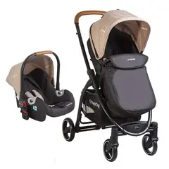 BEBESIT - Coche Cuna Travel System Fenix Beige