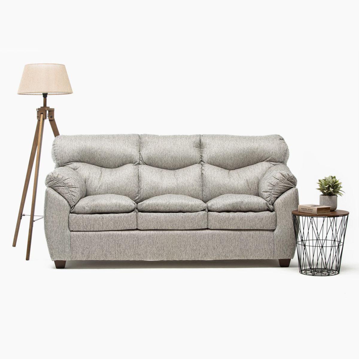 SANENZZO - Sofá 3 Cuerpos Francesca Tela Sanenzzo