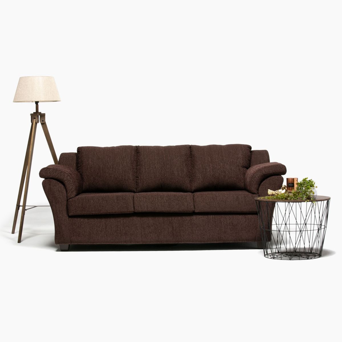 SANENZZO - Sofá 3 Cuerpos Nuvole Chenille Sanenzzo