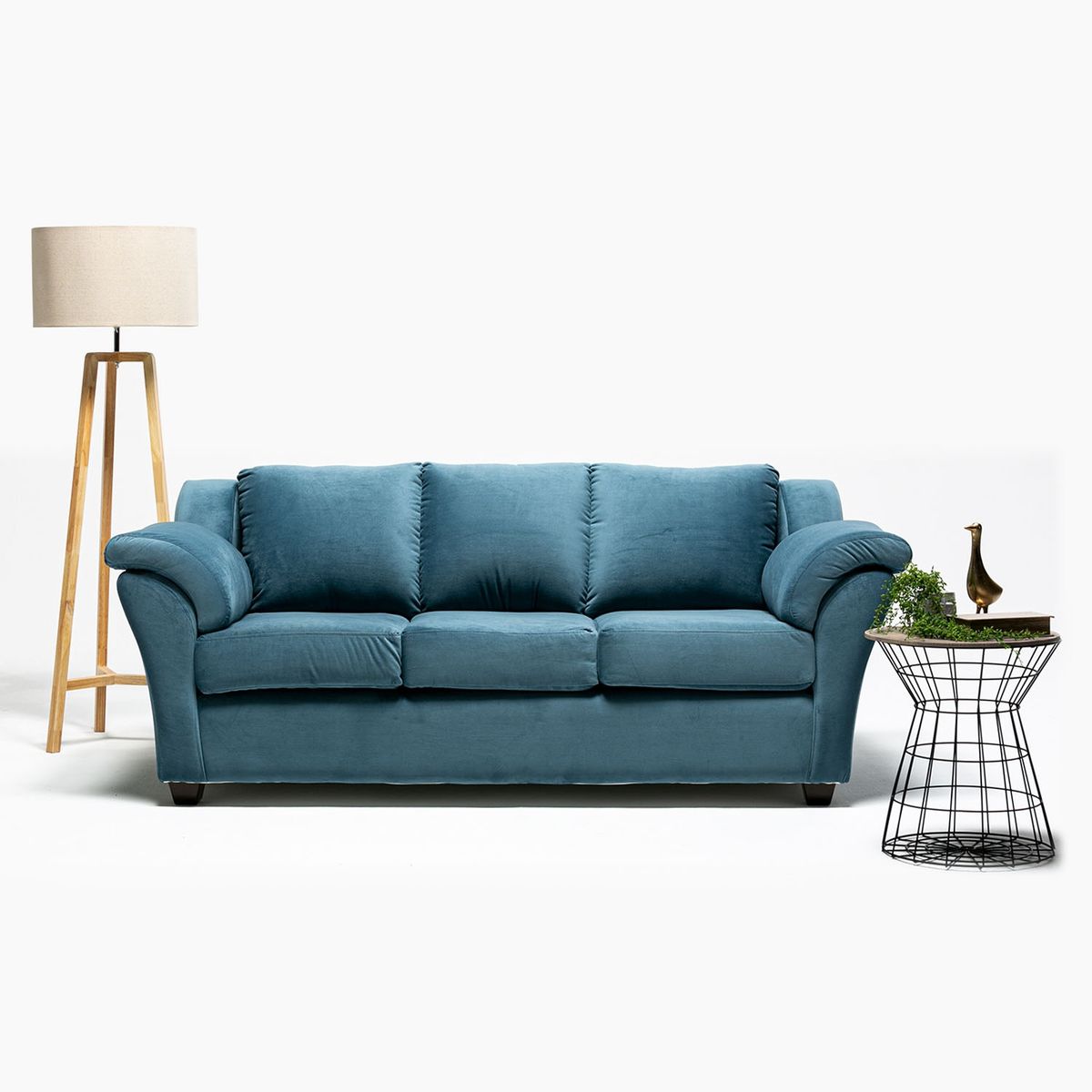 SANENZZO - Sofá 3 Cuerpos Nuvole Felpa Sanenzzo