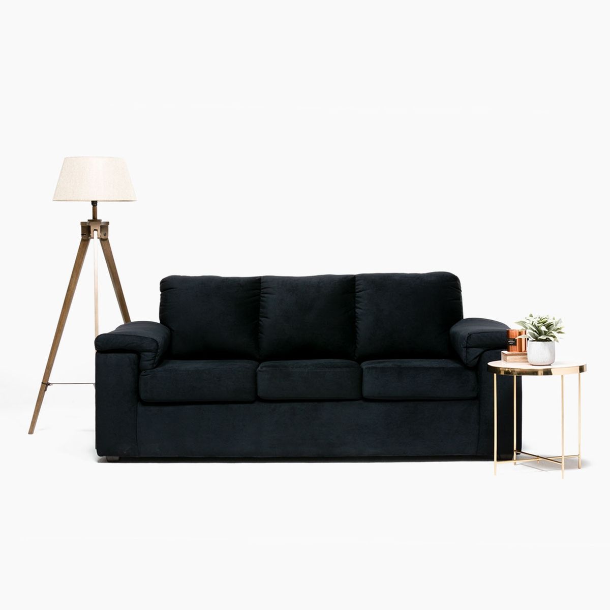 SANENZZO - Sofá 3 Cuerpos Torino Felpa Sanenzzo