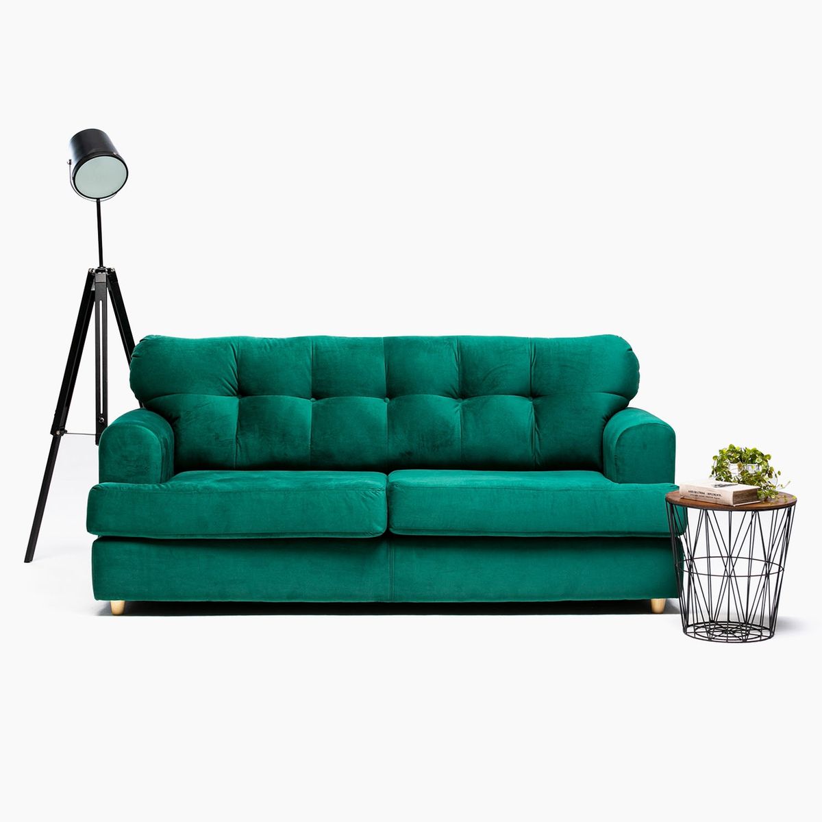 SANENZZO - Sofá 3 Cuerpos Volare Felpa Sanenzzo