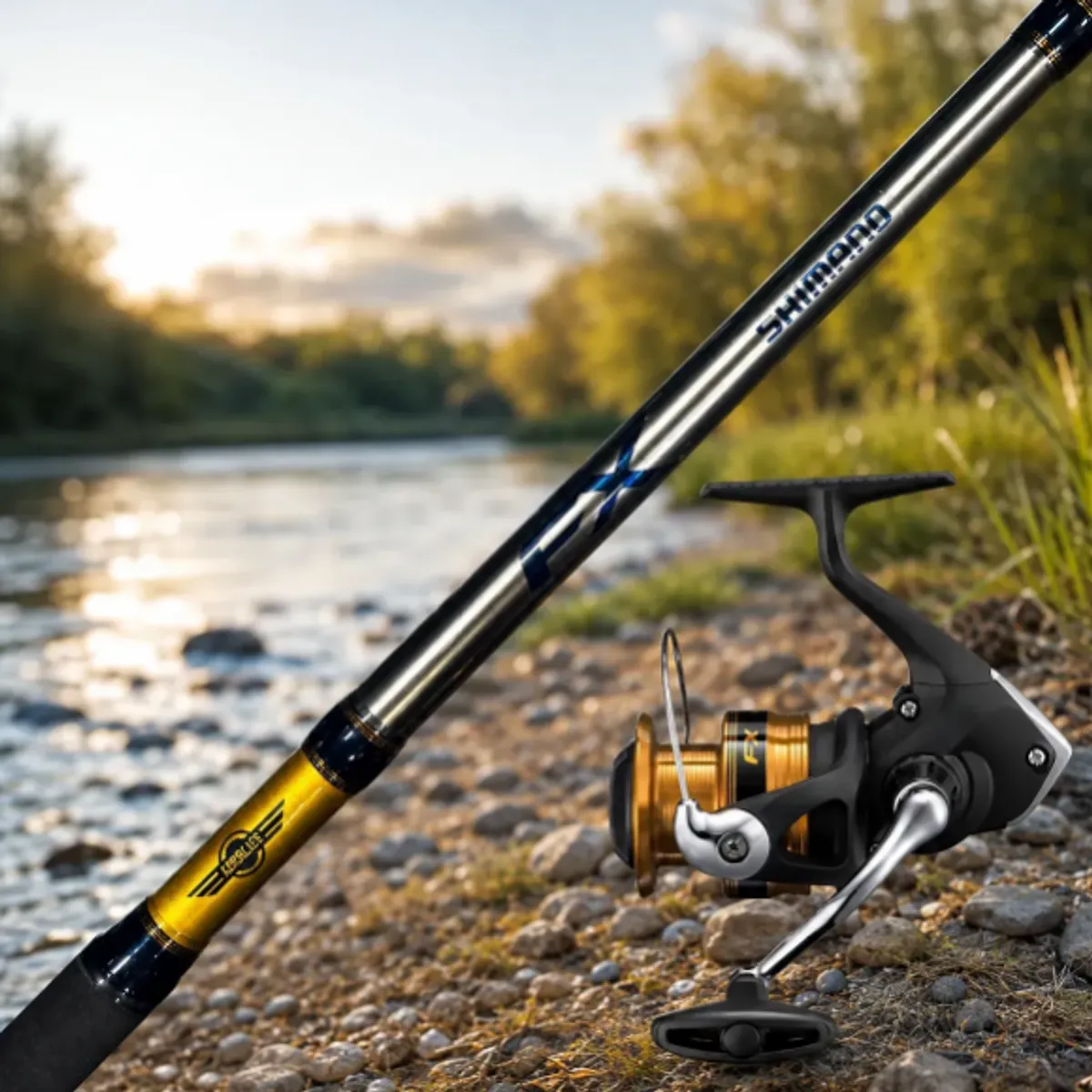 SHIMANO - Combo Shimano Fx Salmon 702 2.10 Mts + Carrete Fx 4000fc