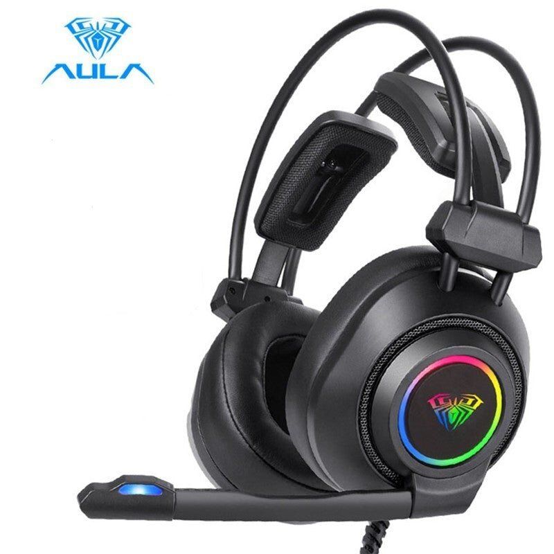 AULA - Audífono Gamer Aula Usb 2.0 Rgb 7.1 Virtual S600
