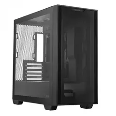 ASUS - Gabinete Gamer A21, Mini-Tower, Micro-ATX, Mini-ITX, USB 3.2, sin Fuente, sin Fans, Color Negro