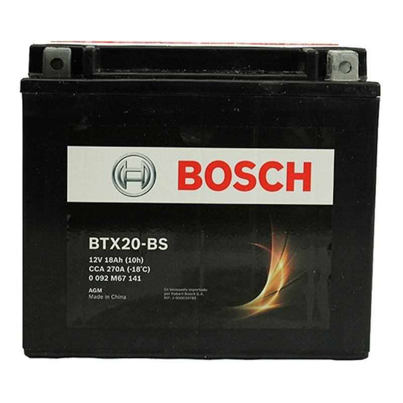 BOSCH - Batería Moto Bosch Btx20-Bs 18A