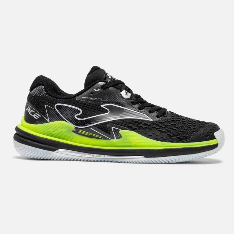 Zapatillas Tenis Hombre Ace Clay 2601 Negros