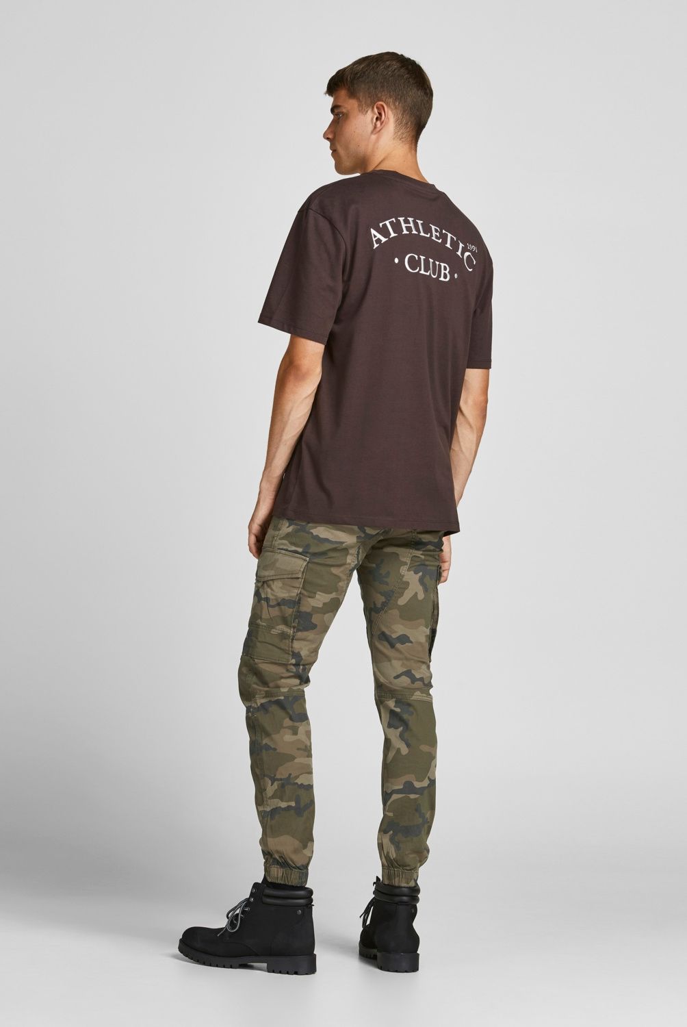 JACK&JONES - Pantalon Cargo Estampado Camuflaje