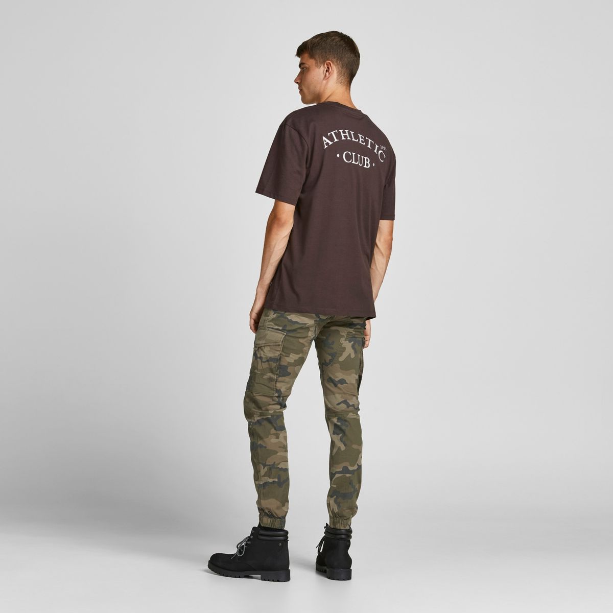 JACK&JONES - Pantalon Cargo Estampado Camuflaje
