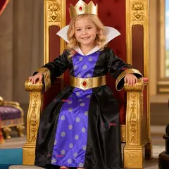 UTILISIMO - Disfraz Reina Malvada Blancanieves Cosplay Niña