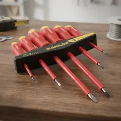 KAMASA - Juego Destornilladores Aislados Cruz Paleta 1000v Mango Goma 6pcs – Akilda Profesional