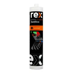 REX - Sellador Tapagoteras Butílico 300 mL para Techos y Canaletas – Color Gris