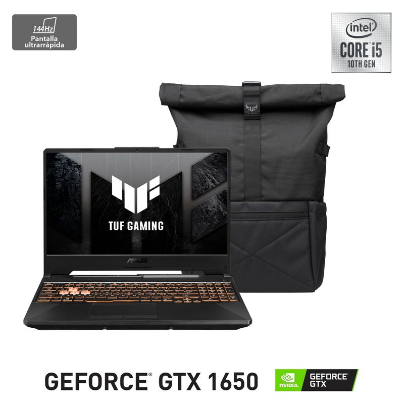 ASUS - Notebook Asus Gamer TUF Gaming F15 FX506LH-HN215W Intel Core i5 NVIDIA GeForce GTX 1650 8GB RAM 512GB SSD 15.6" FHD