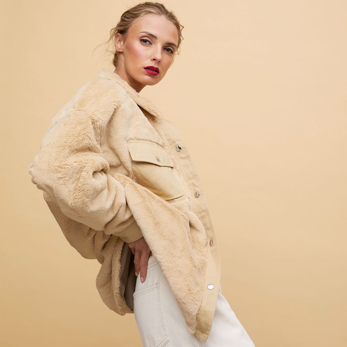 VERO MODA - Chaqueta Tipo Sobrecamisa Mujer