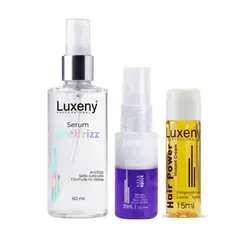 LUXENY - Serum Antifrizz 60ml, Spray Bifásico 30ml y Hair Power 15ml