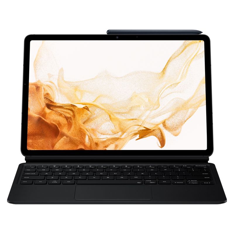 SAMSUNG - Samsung Galaxy Tab S8 + Keyboard Cover (11", 128GB, WIFI)