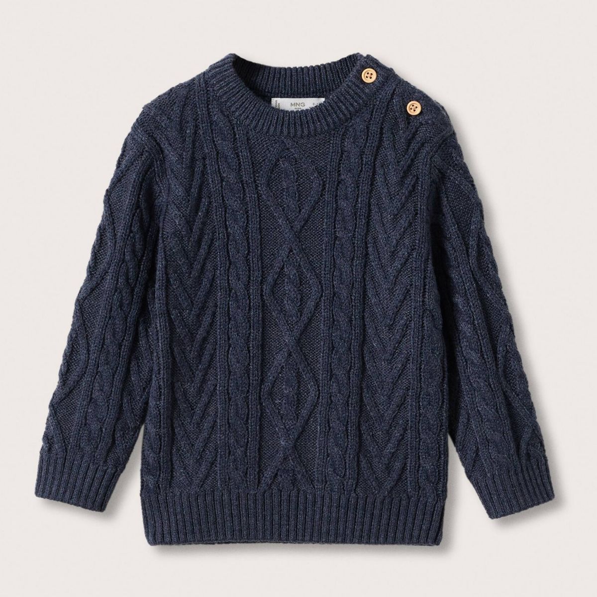 MANGO KIDS - Chaleco Punto Ochos Trenci Niño