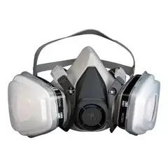 3M - Respirador Medio Rostro Modelo 6300. Con Filtros 6001