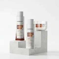 KAREOL - Pack Shampoo + Acondicionador Y Mascara Keratin Vegan + Nacinamide