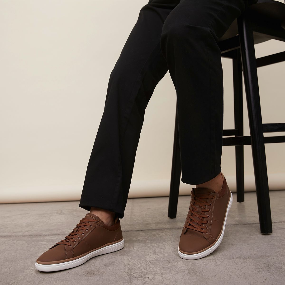ALDO - Finespec Zapatilla Urbana Cuero Hombre Café Aldo