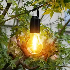 GENERICO - Lámpara foco led recargable camping lamp Usb foco decoracion color negro LABG