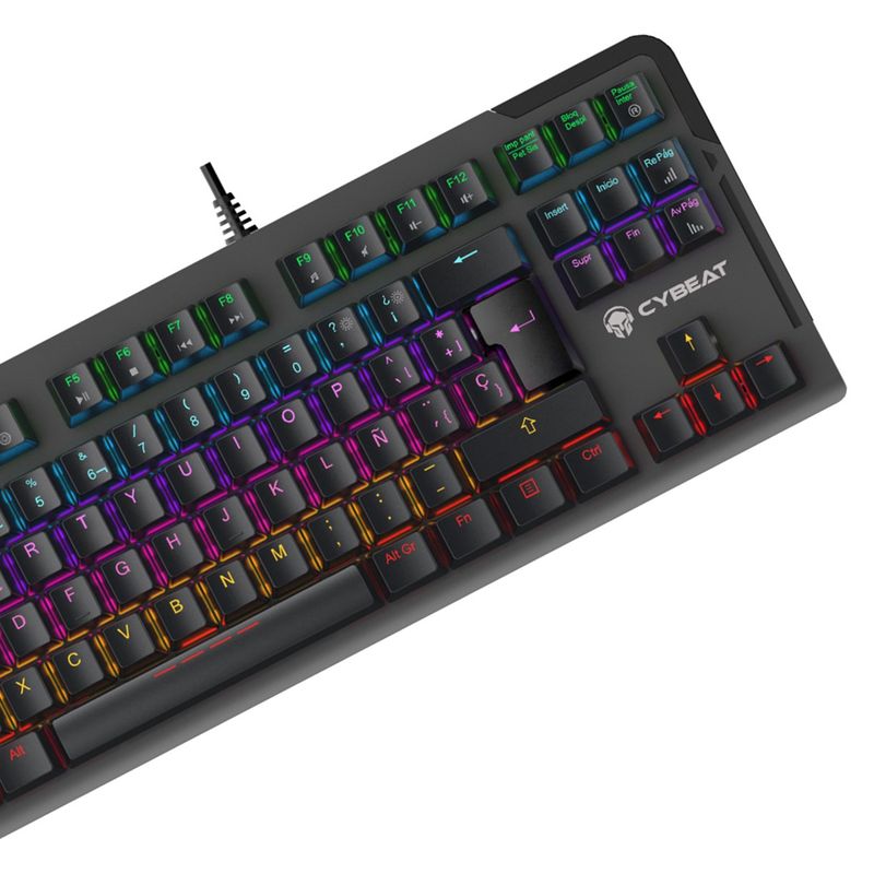 CYBEAT - Teclado Gamer Mecanico Cybeat Sharp Español BLUE