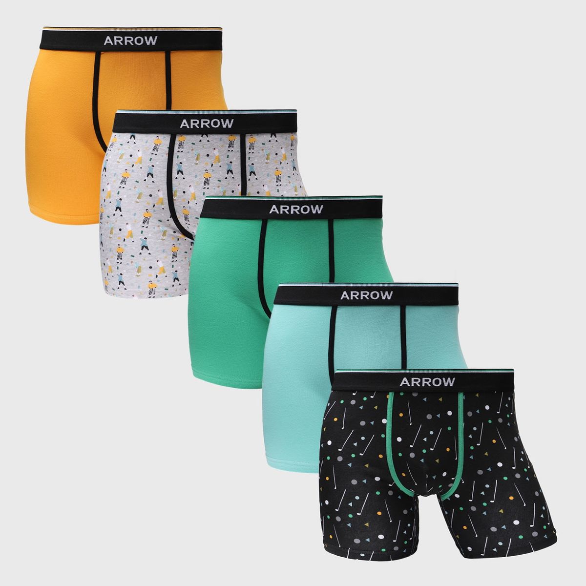 ARROW - Arrow Pack De 5 Boxer Algodón Hombre