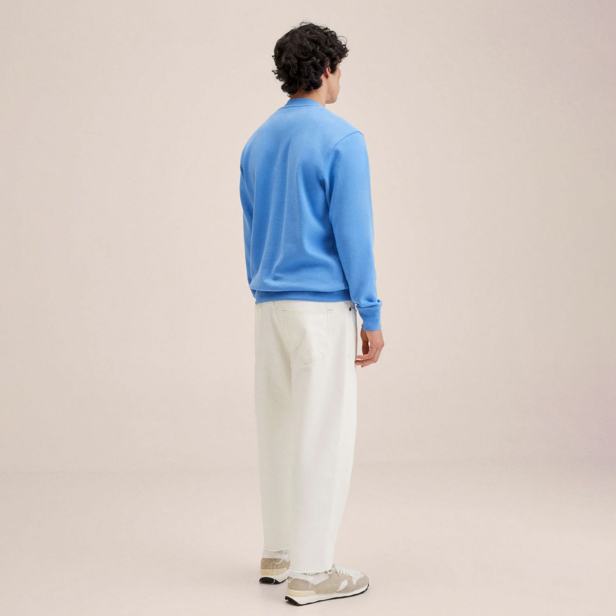 MANGO MAN - Mango Man Poleron Algodón Logo Hombre