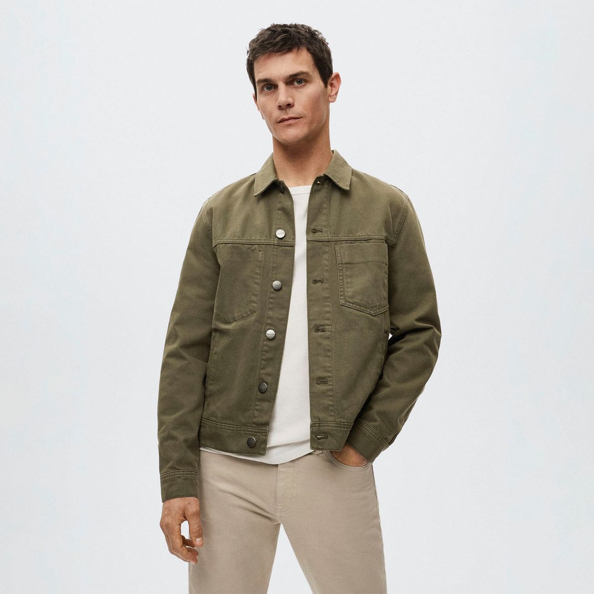 MANGO MAN - Mango Man Chaqueta Vaquera Bolsillos