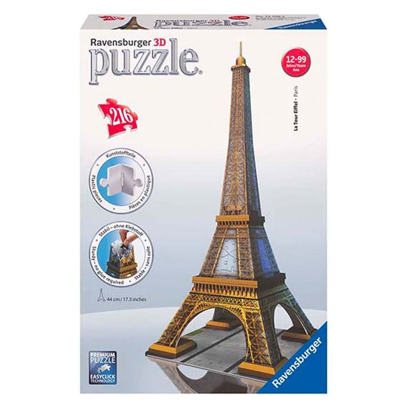 Ravensburger - Puzzle 3D Torre Eiffel Ravensburger