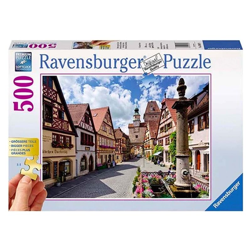 RAVENSBURGER - Puzzle Rothenburg Ob der Tauber 500 Piezas Ravensburger