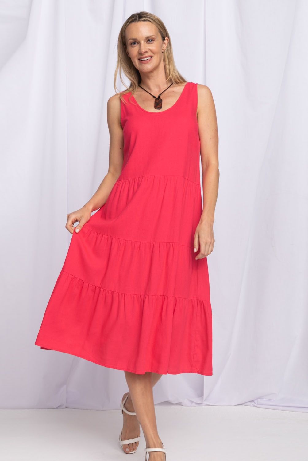 STEFANO COCCI - Stefano Cocci Vestido Largo Lino Mujer