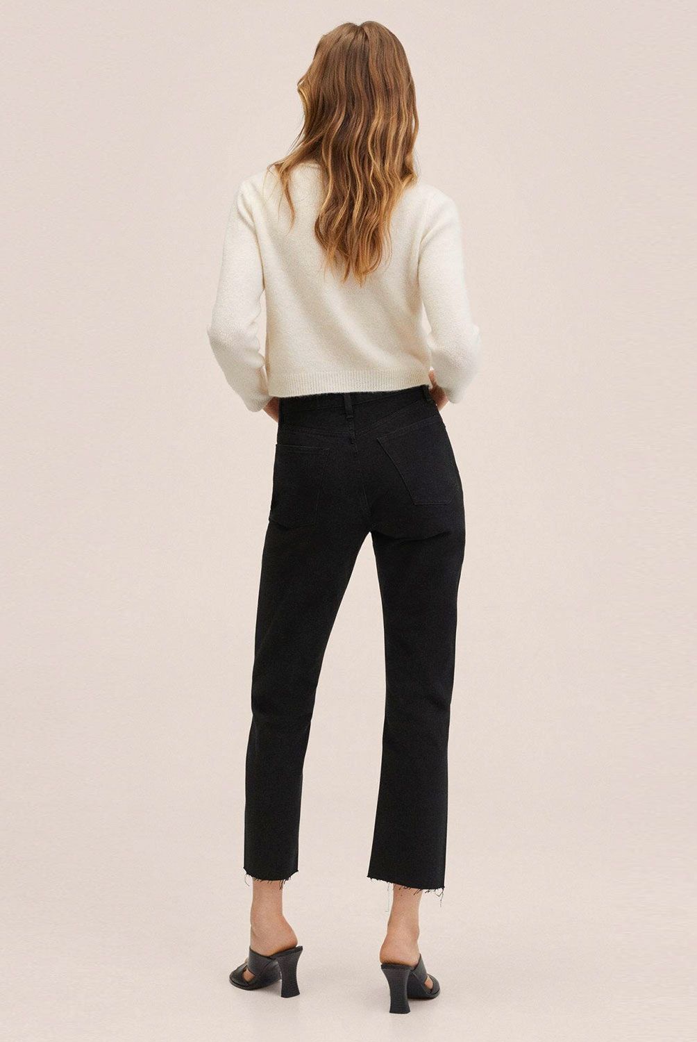 MANGO - Jeans Recto Havana Tiro Alto Mujer Mango