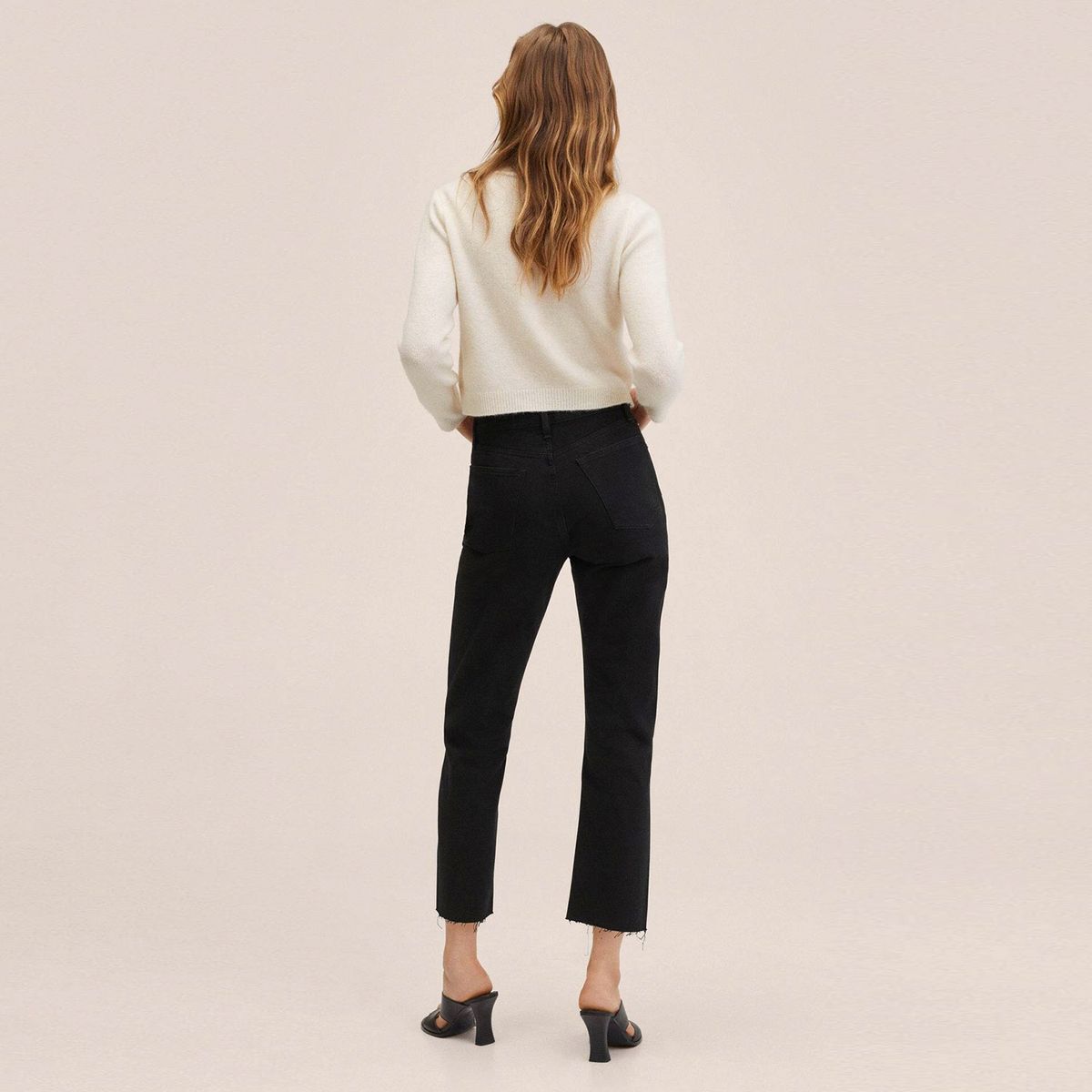 MANGO - Jeans Recto Havana Tiro Alto Mujer Mango