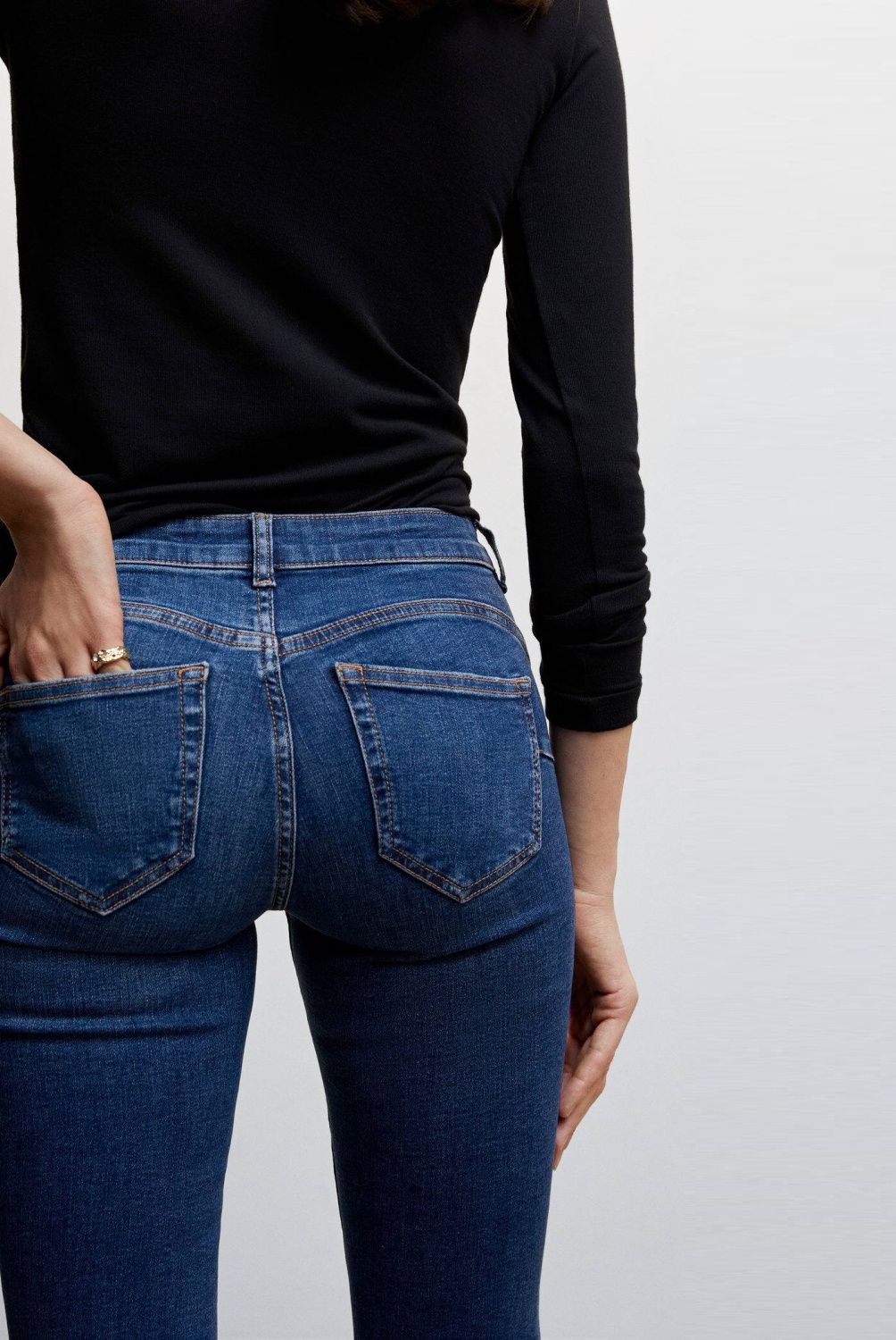 MANGO - Jeans Skinny Tiro Bajo Mujer Mango