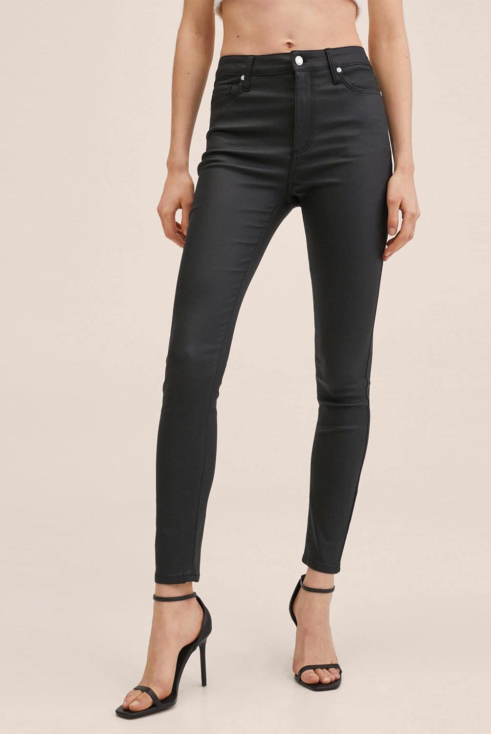 MANGO - Jeans Skinny Anne Tiro Alto Mujer Mango