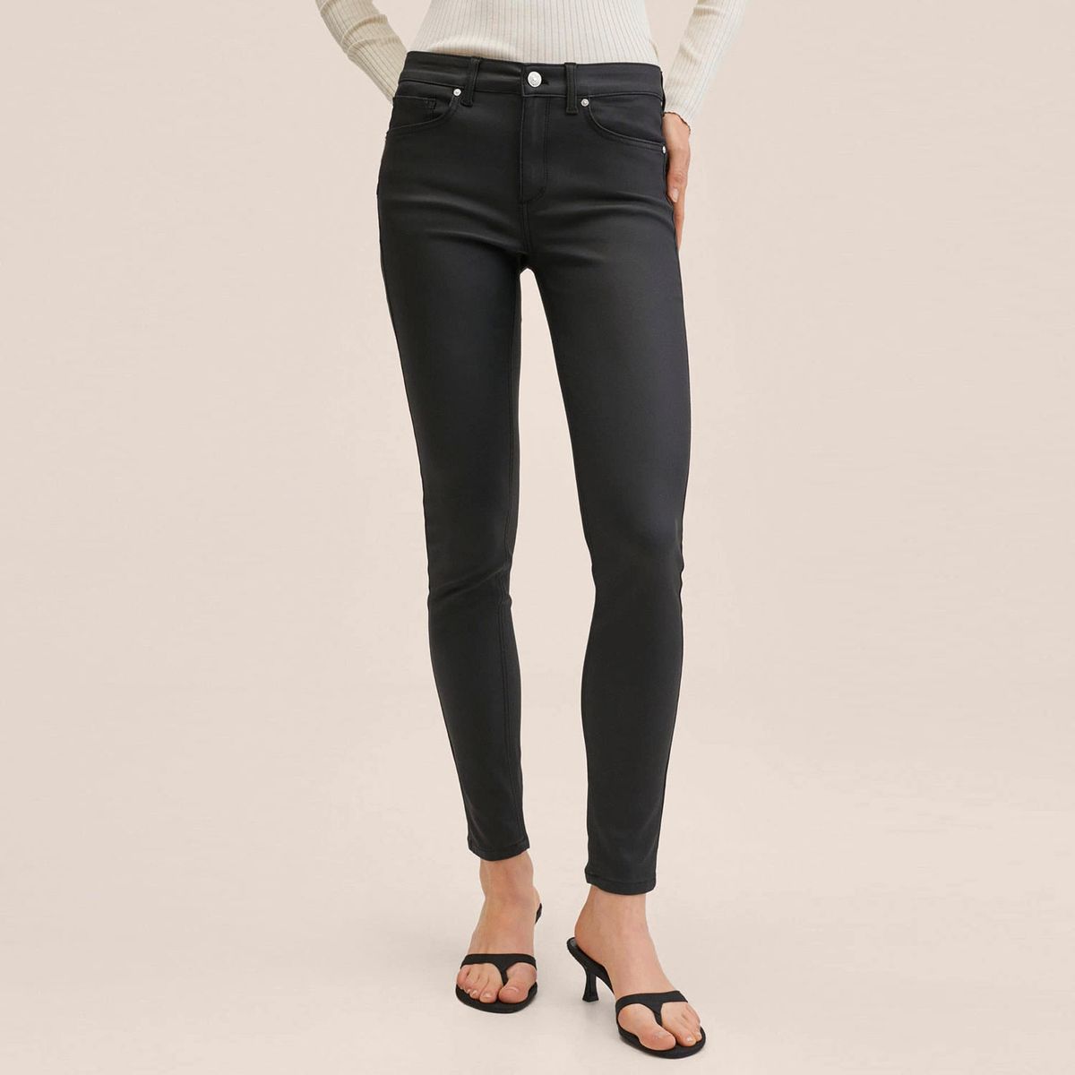 MANGO - Jeans Skinny Pushup Tiro Bajo Mujer Mango