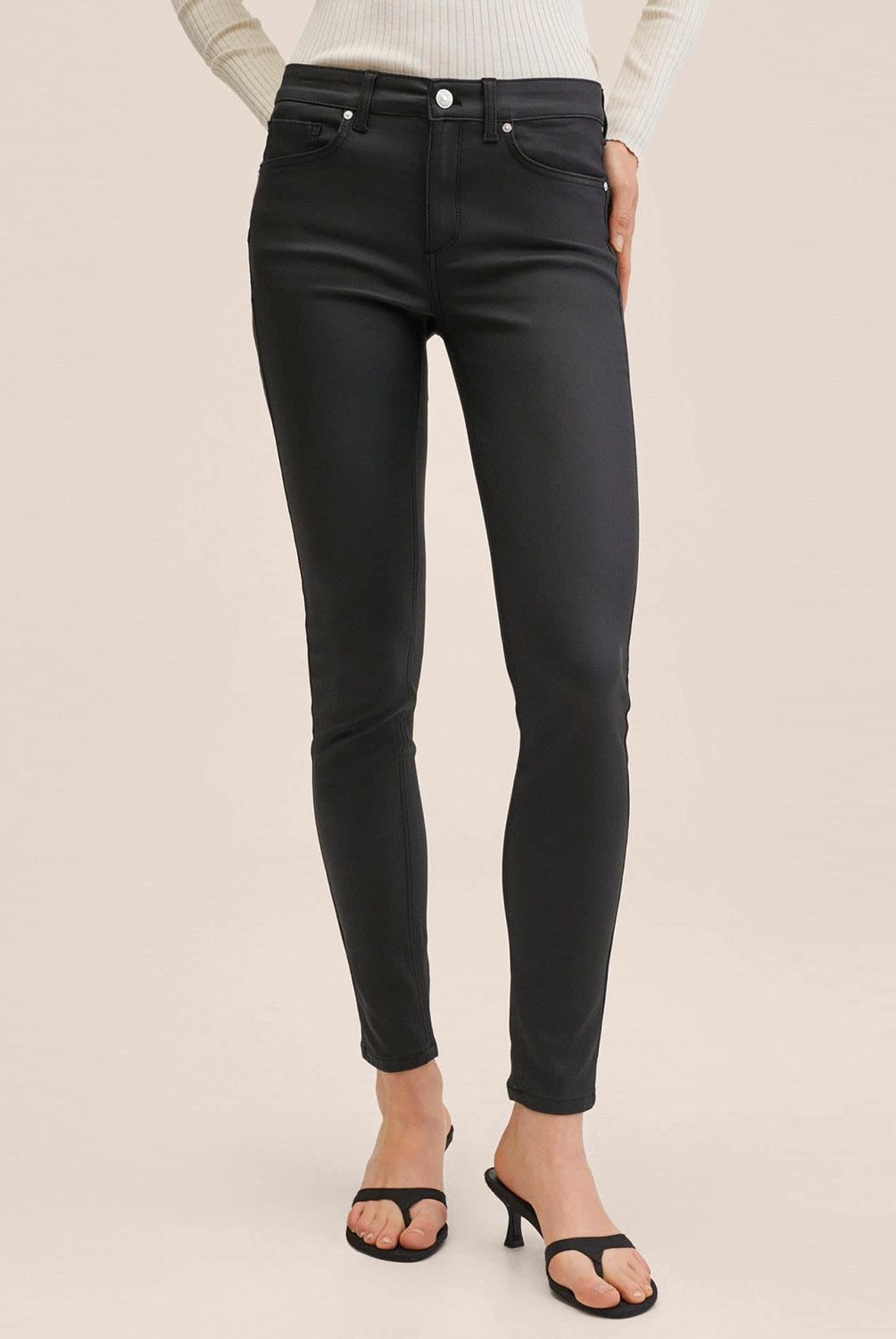 MANGO - Jeans Skinny Pushup Tiro Bajo Mujer Mango