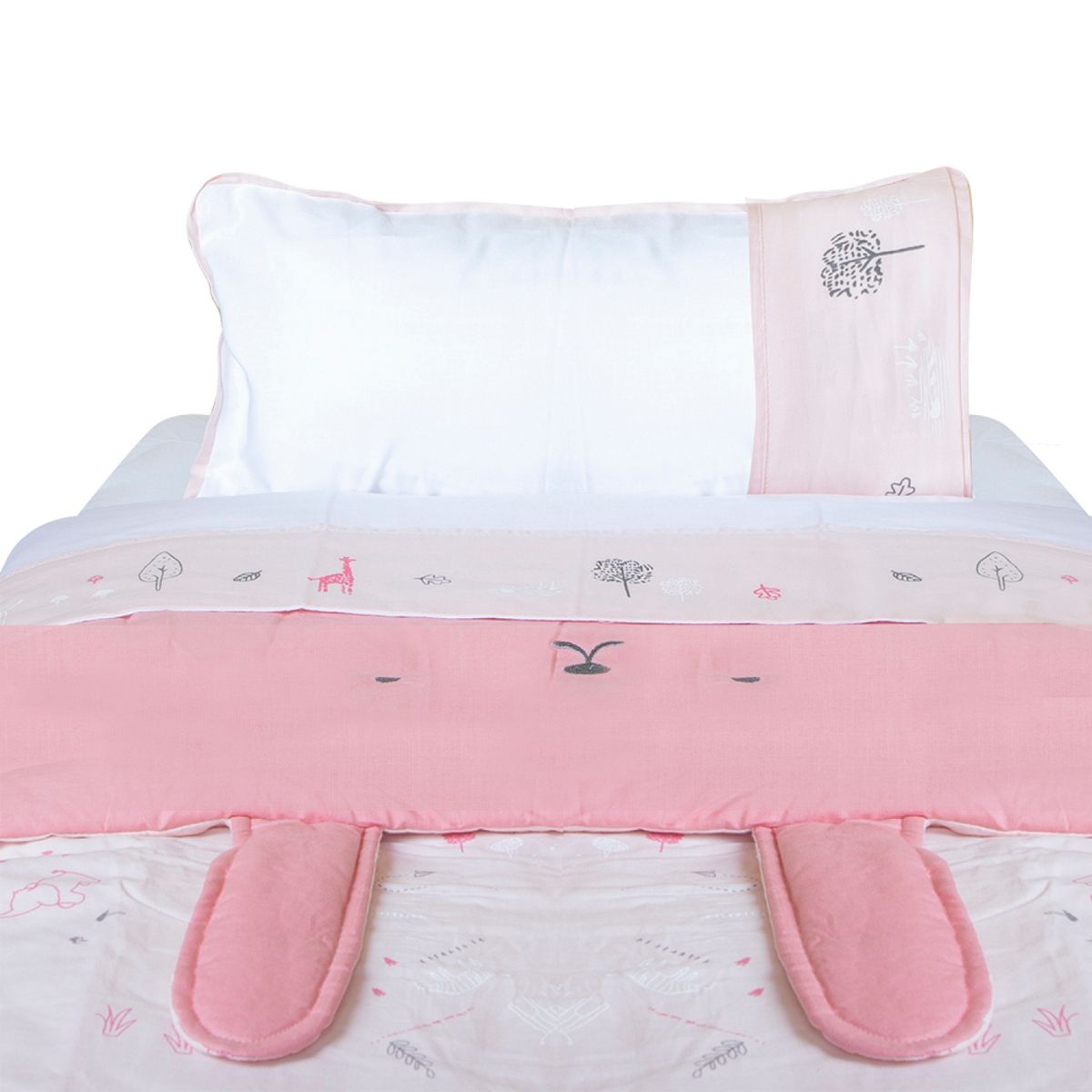 INFANTI - Set De Cuna Girl Playard Esta 1 Safari (Cobertor Y Sábanas Cuna) Infanti