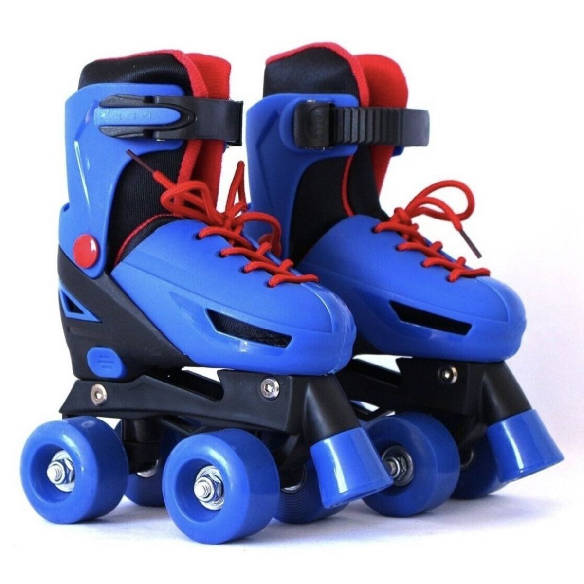 GENERICO - Patines 4 Ruedas de Niños Ajustable Azul 27 Al 30