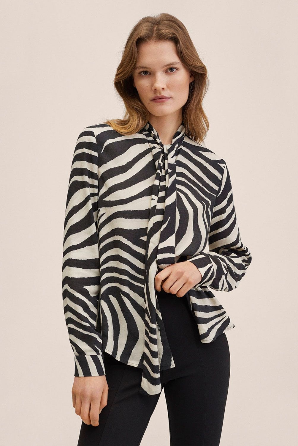 Mango - Mango Camisa Estampada Cebra Jare Mujer