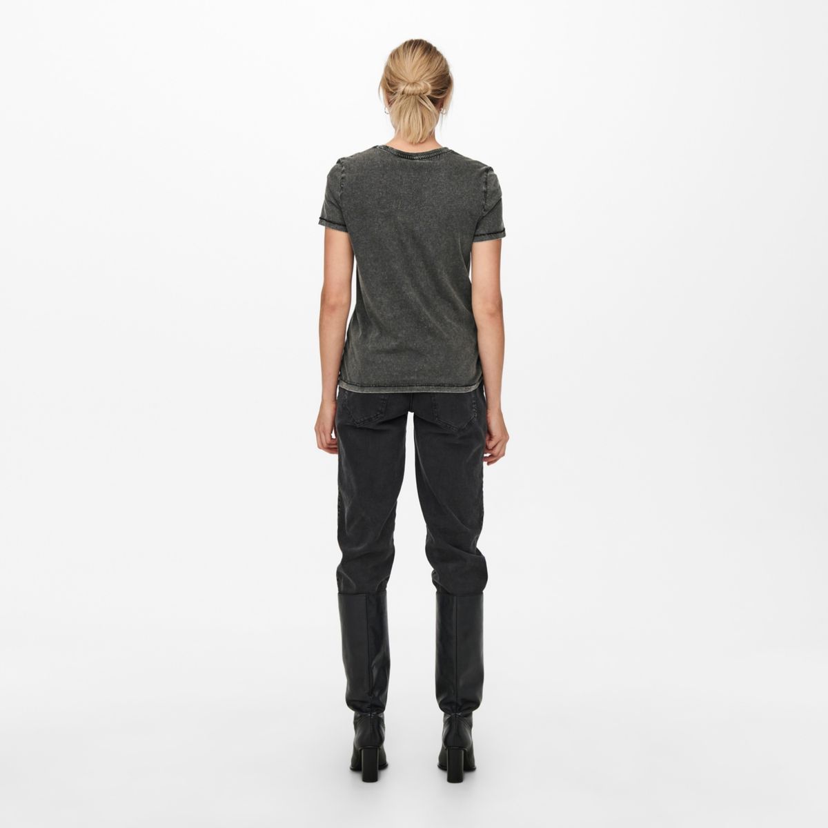 ONLY - Only Polera Manga Corta Licencia Rock N Roll Mujer