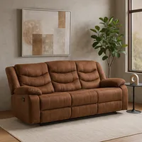 Sofá Reclinable 3 Cuerpos Laredo C/Posa Vaso