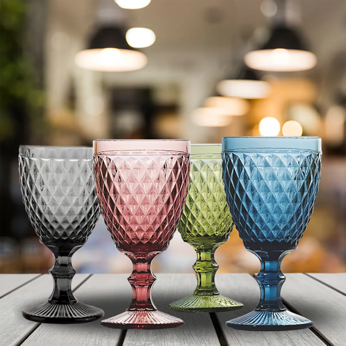 COUSINE - Copas de Agua Vidrio 4 Piezas 350 ml Cousine