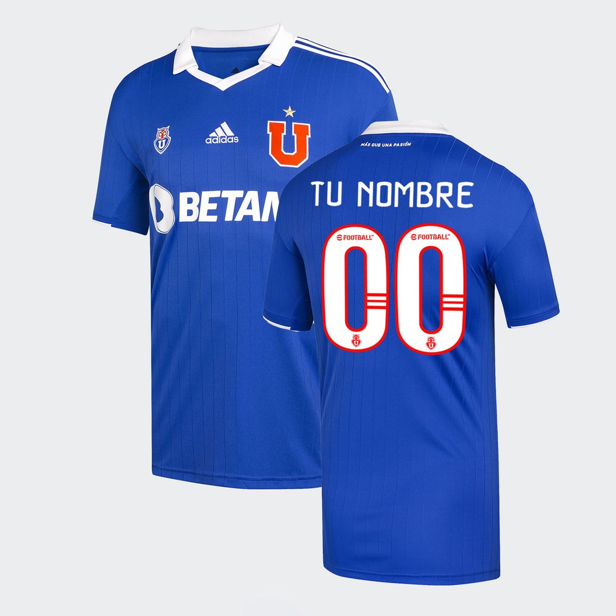 ADIDAS - Camiseta De Fútbol Personificable Universidad De Chile Local Hombre Adidas