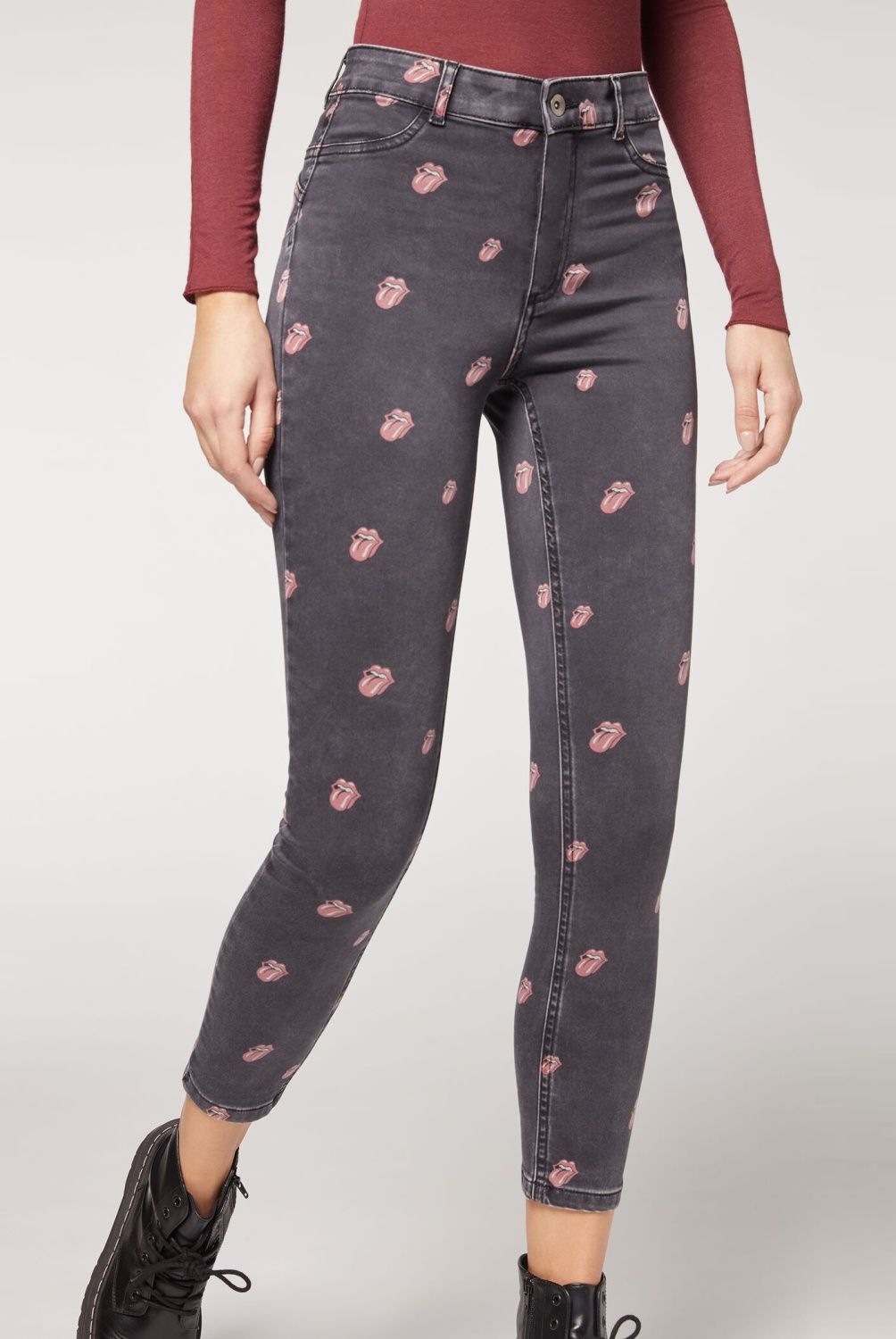 CALZEDONIA - Leggings Push Up Rolling Stones